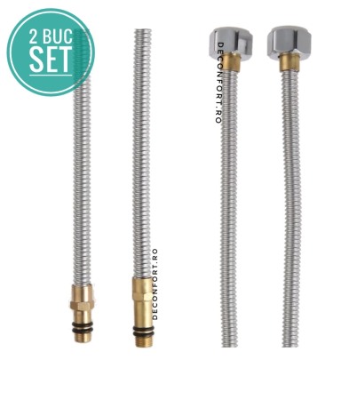 Racord conectare apa inox flexibil pentru bateriile chiuveta [0]