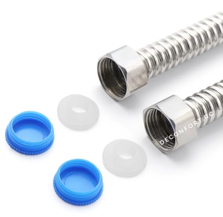 Racord inox alimentare apa 1/2 filet interior baterii sanitare [2]