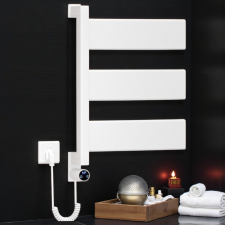 Radiator port-prosop electric 3 brate afisaj digital alb [2]