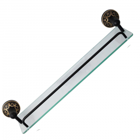 Set accesorii baie 7 piese negru auriu Hellen aluminiu [3]