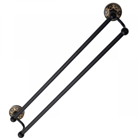 Set accesorii baie 7 piese negru auriu Hellen aluminiu [6]