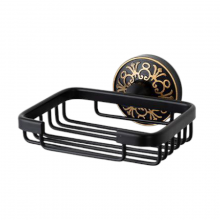Set accesorii baie 7 piese negru auriu Hellen aluminiu [2]