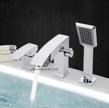 Set dus 3 gauri montare cada aspect cromat incastrabil TrioChrome [0]