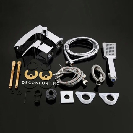 Set dus 3 gauri montare cada aspect cromat incastrabil TrioChrome [2]