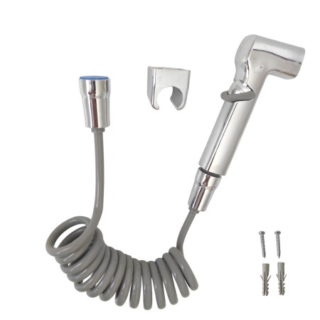 Set dus 3 piese furtun spiralat gri adaptor lavoar furtun [1]