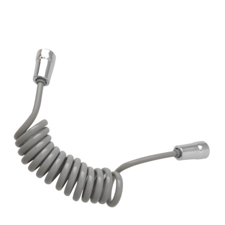 Set dus 3 piese furtun spiralat gri adaptor lavoar furtun [3]