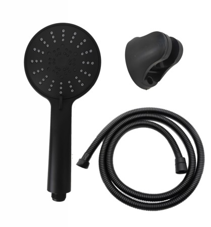 Set dus complet echipat - Set dus baie negru cu para furtun suport