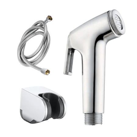 Set dus bideu 3 piese furtun metalic