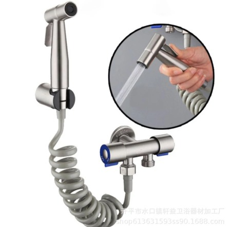 Set dus complet echipat - Set dus bideu robinet coltar alama reversibil satinat
