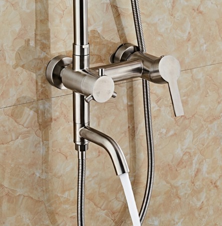 Set dus crom satinat Starke Ring inox trei functii pentru cabina dus [1]