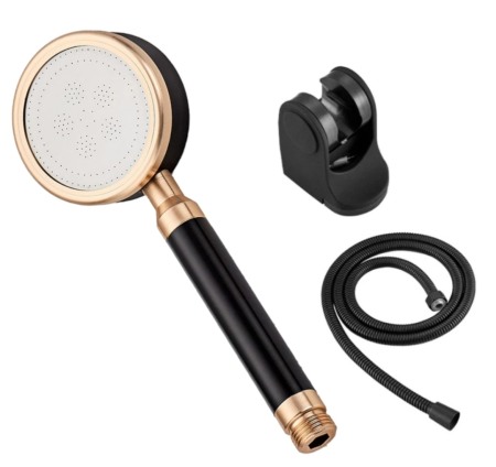 Set dus negru para microperforatii furtun metalic suport [1]