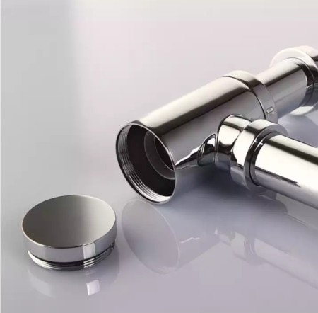 Sifon evacuare lavoar cromat impotriva mirosurilor pahar decantor [2]