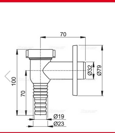 Sifon evacuare masina spalat cromat [1]