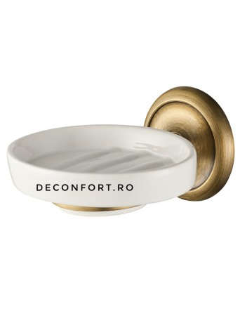 Suport antichizat farfuriuta baie ceramica retro prindere perete Epoque [1]