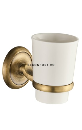 Suport pahar baie ceramic retro perete Epoque