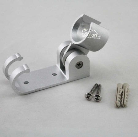 Suport para dus aluminiu reglabil cuier dublu prindere perete [1]