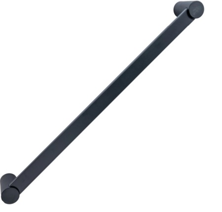 Suport prosop baie negru liniar 60cm AGS bara