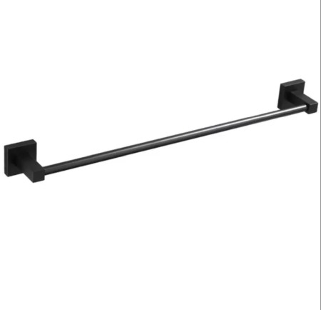 Accesorii baie cromate - Suport prosop bara 50cm negru MAT