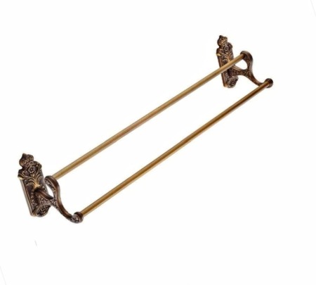 Accesorii baie cromate - Suport prosop dublu antichizat GAPP