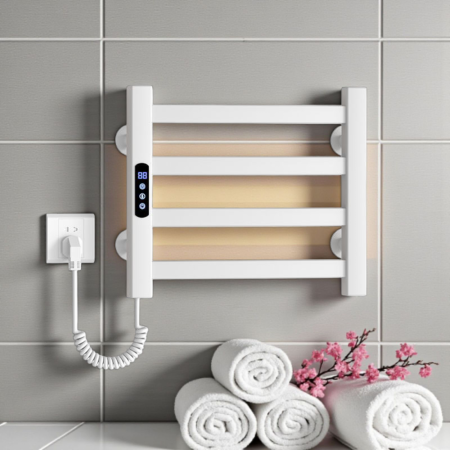 Suport prosop electric 4 elementi culoare alba [1]