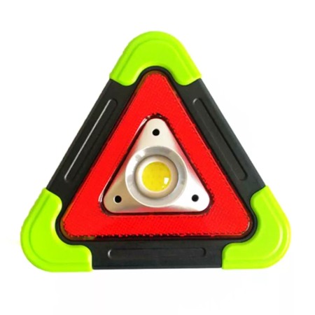 Triunghi lampa semnalizare LED portabila solara 4 functii