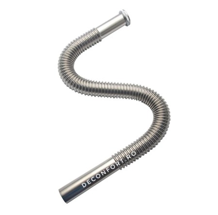Tub evacuare flexibil pentru lavoar crom periat 70cm [1]