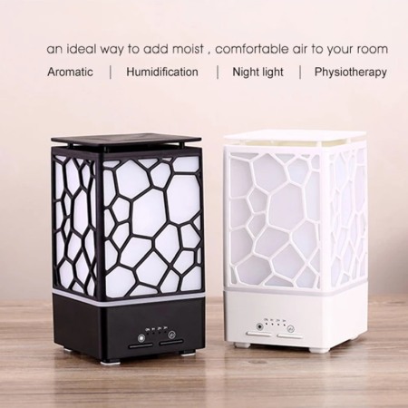 Umidificator aromaterapie uleiuri esentiale Water Cube negru [2]