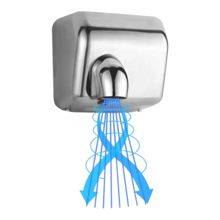 Uscător mâini inox profesional fara atingere de 1800W satinat [1]