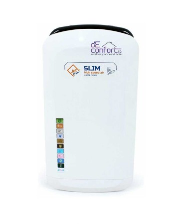 Uscator maini senzor JetSlim 1800W carcasa alba filtru hepa  uscare rapida maini [1]