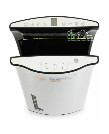 Uscatoare senzor - Uscator maini senzor JetSmart argintiu 1800W uscare rapida aer cald rece