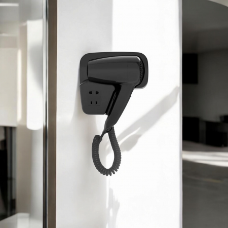 Uscator par hotelier profesional negru1200w pentru hotel pensiune [3]