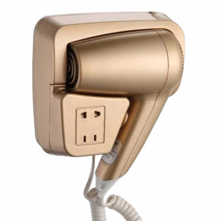 Uscatoare senzor - Uscator par profesional auriu1200w cu priza aparat ras