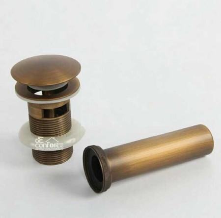 Scurgere lavoar - Ventil evacuare lavoar bronz antichizat quick-clack