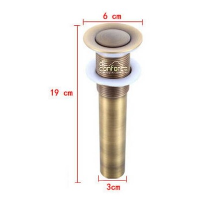 Ventil scurgere chiuveta bronz antichizat quick-clack cu dop mic [3]