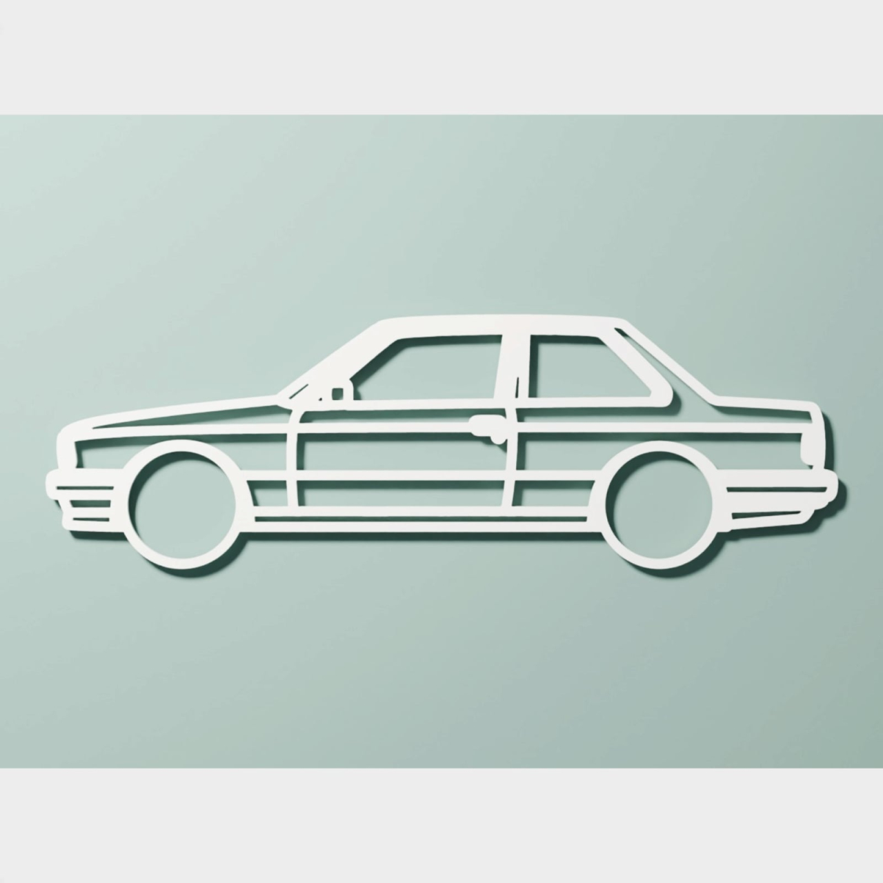Siluetă decorativă perete BMW E30 Coupe [4]