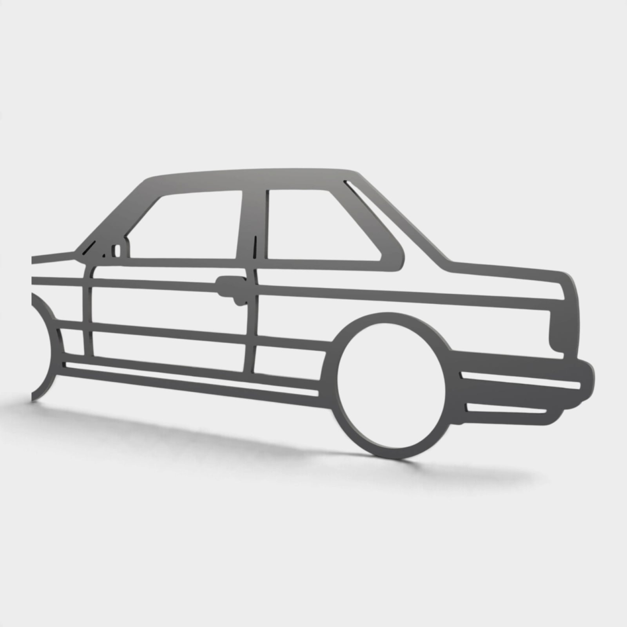 Siluetă decorativă perete BMW E30 Coupe [2]