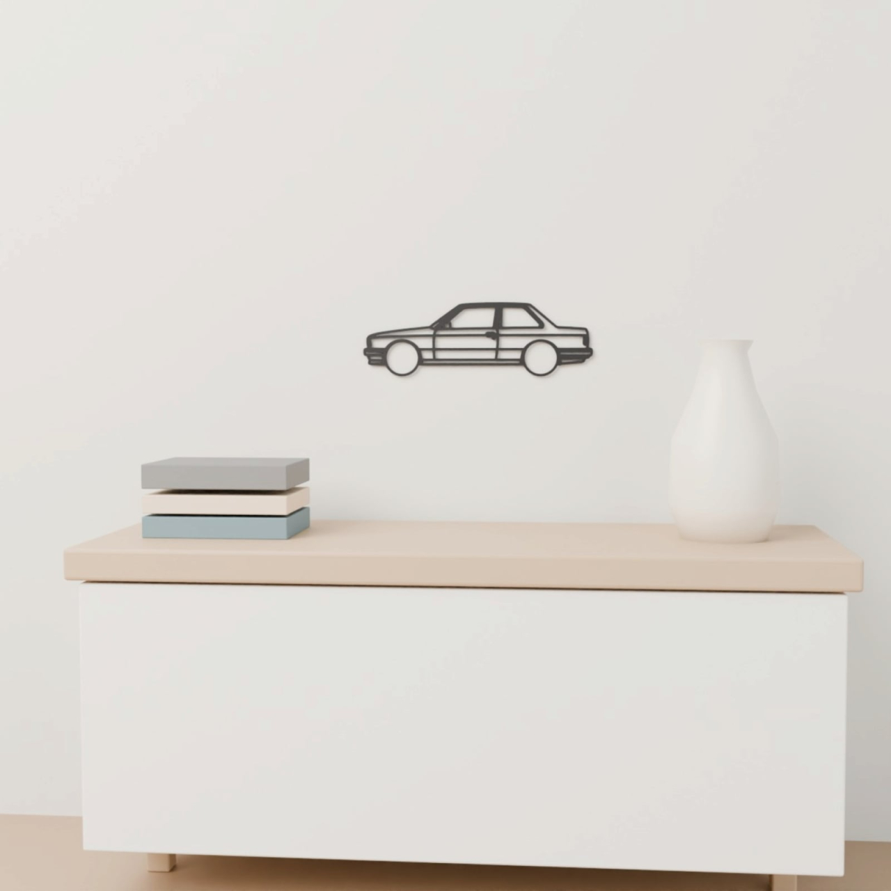 Siluetă decorativă perete BMW E30 Coupe [3]