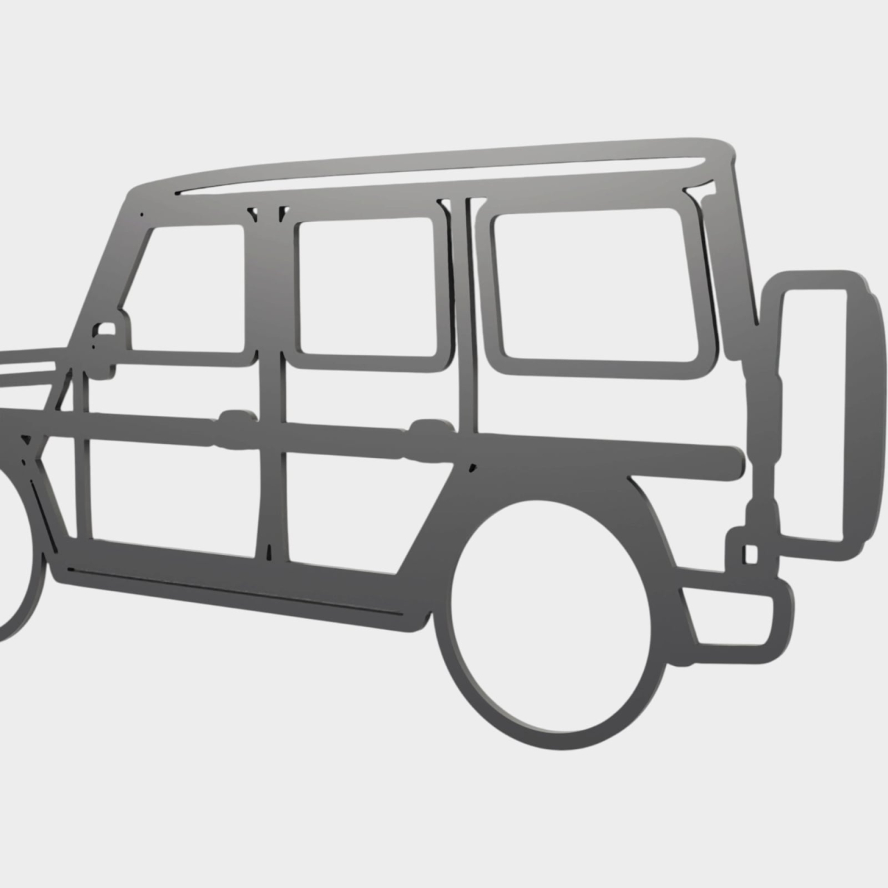 Siluetă decorativă perete Mercedes G-Class [2]