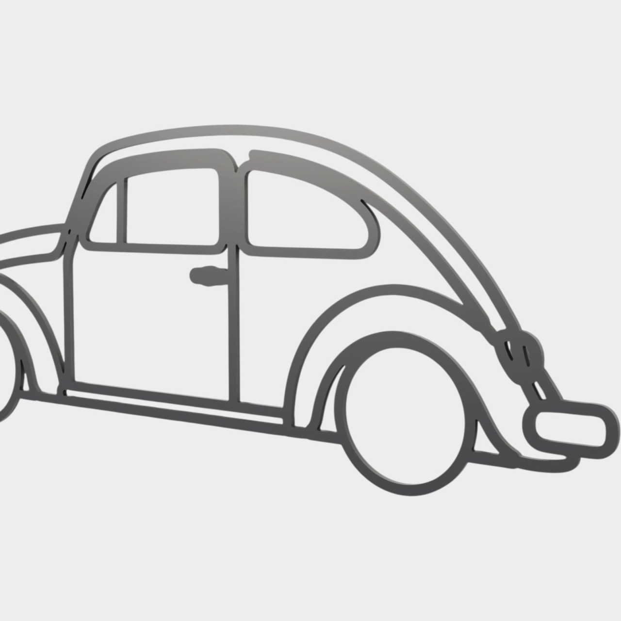Siluetă decorativă perete VW Beetle (Broscuța) [2]
