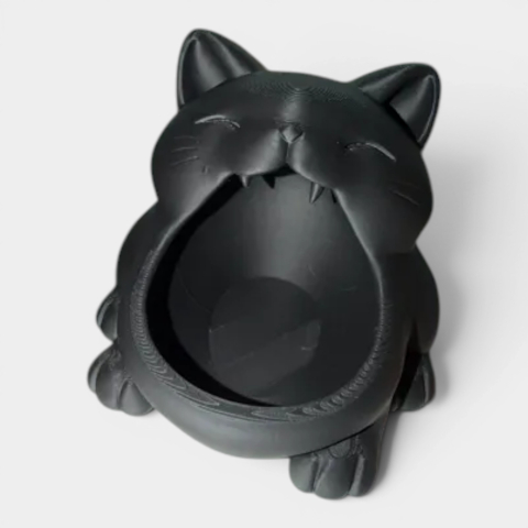 Design interior - Bol Organizator „Yawning Cat” – Eleganță și Funcționalitate Jucăușă