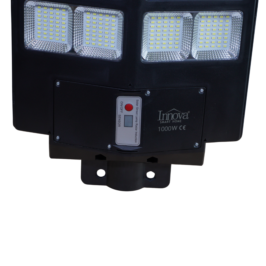 Lampa Solara Stradala Helio PRO Innova 1000W - LED 80 000 lm, Senzor Miscare, Senzor Lumina IP66, Telecomanda & Suport Prindere + Cadou Surpriza [3]