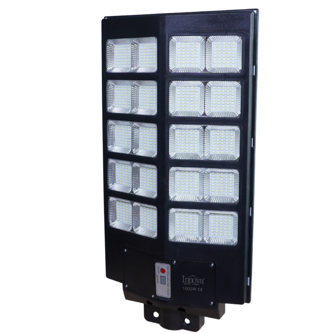 Lampa Solara Stradala Helio PRO Innova 1000W - LED 80 000 lm, Senzor Miscare, Senzor Lumina IP66, Telecomanda & Suport Prindere + Cadou Surpriza [4]