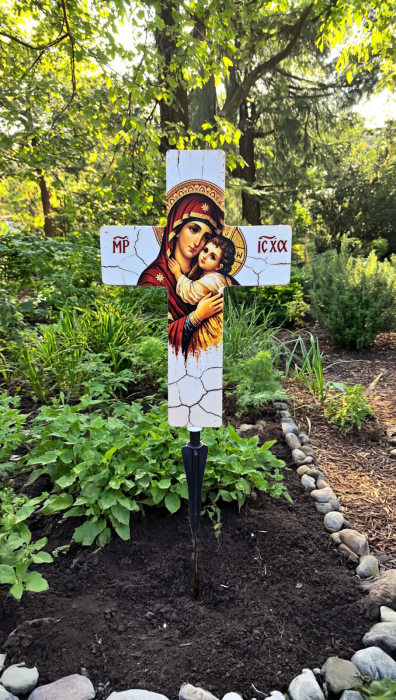 ✝️ Cruce Solara Decorativa LED - Lumina Calda pentru Comemorare si Liniste [8]