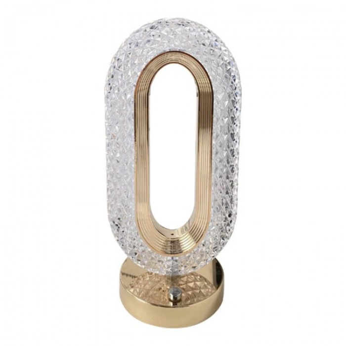 Lampa Diamond Crystal LED cu 3 temperaturi de culoare,  alb rece, alb cald, neutru, culoare auriu [4]