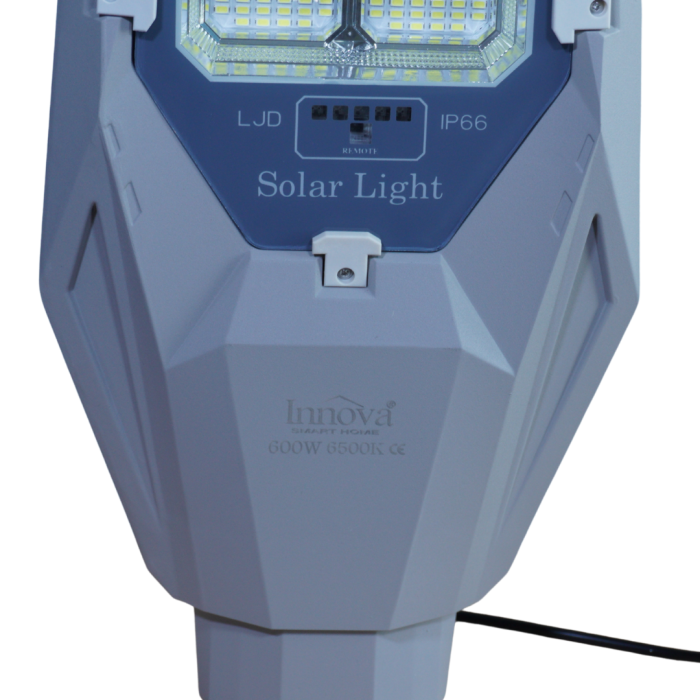 Lampa solara Aurum by Innova 600W cu panou solar, senzor, IP66, telecomanda [2]