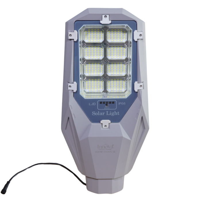 Lampa solara Aurum by Innova 600W cu panou solar, senzor, IP66, telecomanda [4]