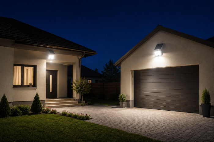 Proiectoare Solare LED 600W/800W Innova Smart Home Hall, IP67, Panouri Solare 45x35 cm și Telecomenzi [4]