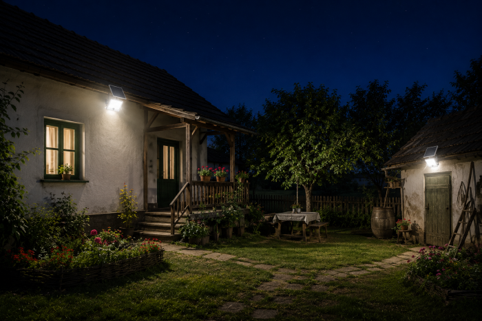 Proiectoare Solare LED 600W/800W Innova Smart Home Hall, IP67, Panouri Solare 45x35 cm și Telecomenzi [3]