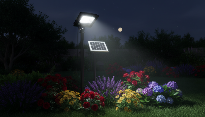 Proiector LED INNOVA 200W Cu Panou Solar si telecomanda, IP66 + Cadou Surpriza [4]