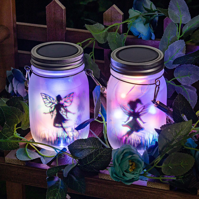 Set 2 Decoratiuni Solare cu Zane LED, Alb Cald sau Multicolor - Iluminare Ambientala pentru Gradina, Terasa si Balcon [5]